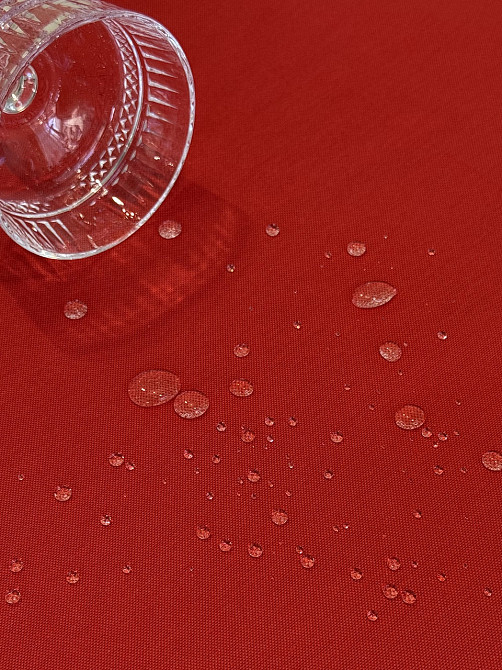 Ecotton Скатертина столова Ecotton DUCK 170х200 см водовідштовхуюча однотонна червоного кольору Коломыя - изображение 6