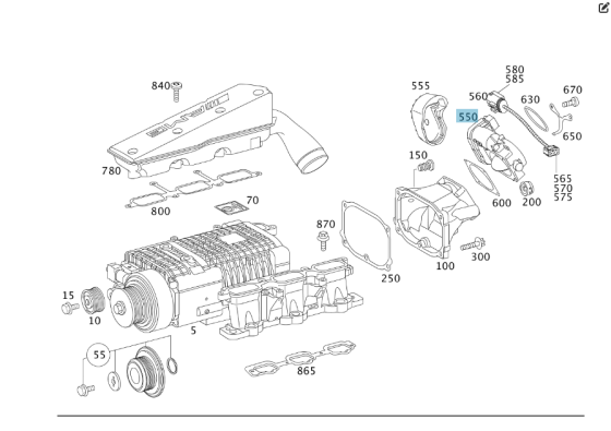 Mercedes-Benz  A1131410125 Дросельна заслінка для двигунів CLS C219 E-class W211 E-class S211 ML W164 R-class short W251 R-class long V251 C-class S20 Одесса