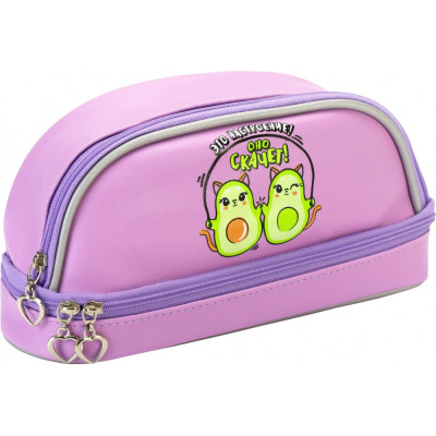 Пенал Cool For School 2 відділення бузьковий (CF87218) Вінниця - фото 1