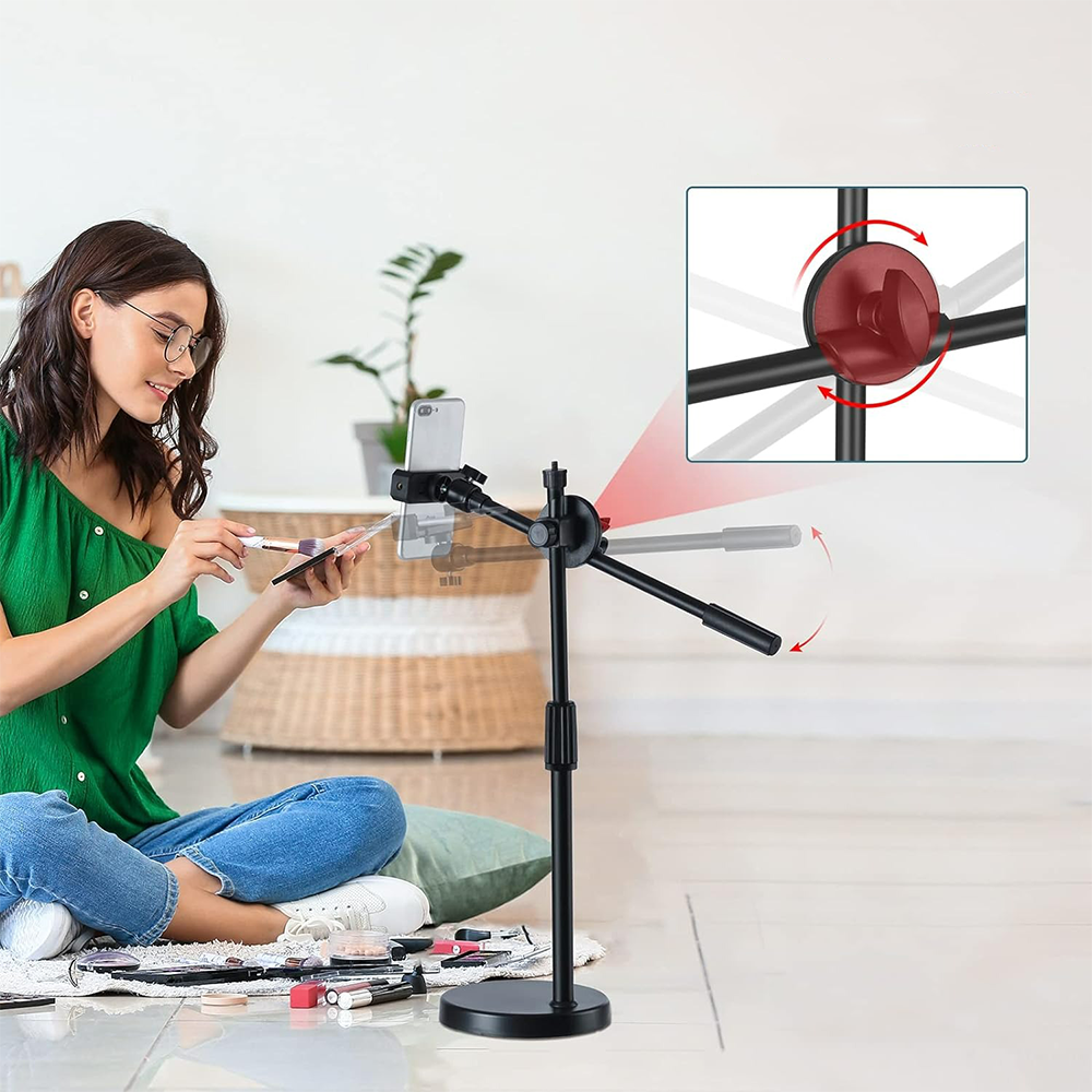 Штатив-журавль для телефона с креплением под лампу 35-60 см, HA-19 / Держатель телефона / Стойка для телефона Киев - изображение 8