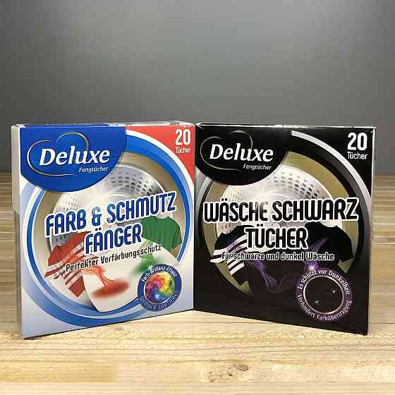 Deluxe Farb & Schmutz Fänger – Серветки проти фарбування одягу, 20 шт, для захисту кольорових речей Київ