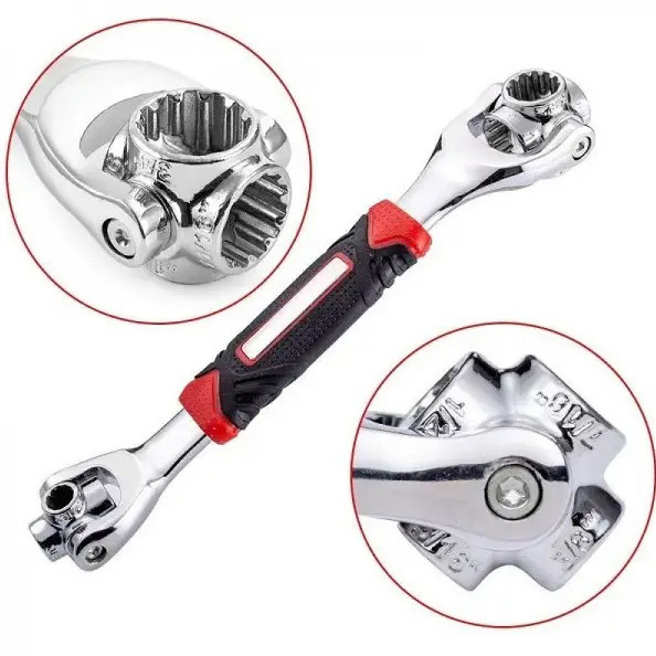 Універсальний ключ 48 в 1 Universal Tiger Wrench PRO 2428 new original Надміцний набір універсальних ключів YC-38 Львів - фото 11