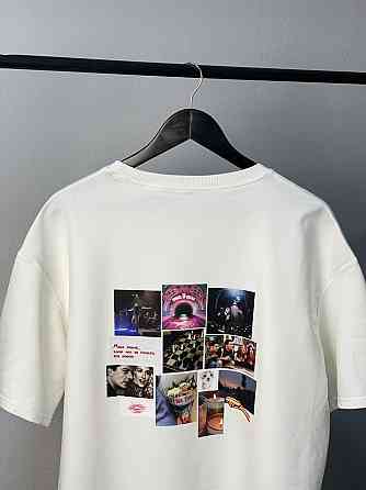 Футболка оверсайз із колажем віш-листа Чернівці