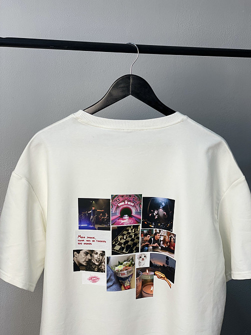 Футболка оверсайз із колажем віш-листа Чернівці - фото 3