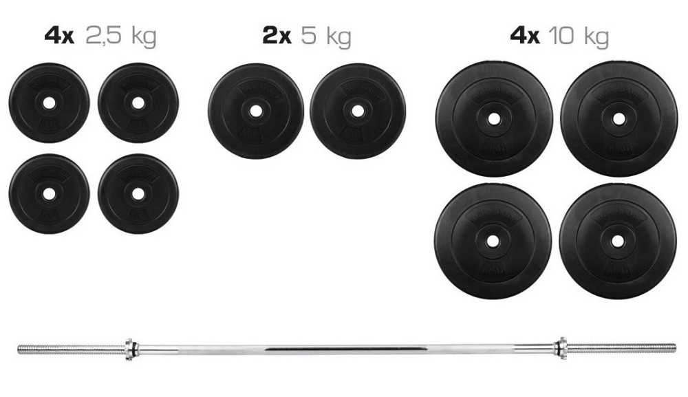 Штанга 67 кг розбірна фіксована пряма набірна Київ - фото 1