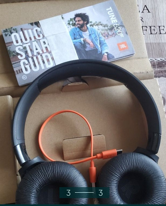 Наушники: JBL Pure Bass Wireless 520BT. Харків - фото 3