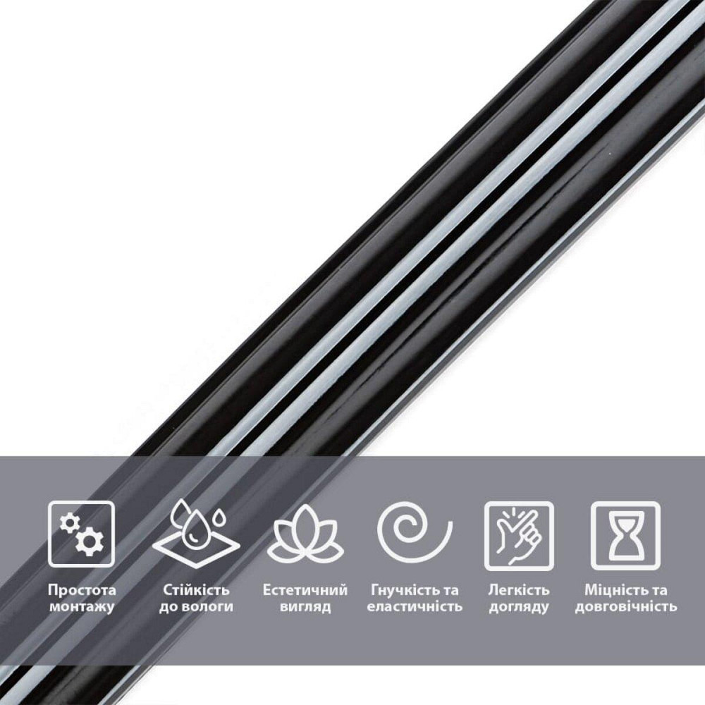 Молдинг 5000х30х9,5 мм Чёрный SW-00002676 Днепр - изображение 4