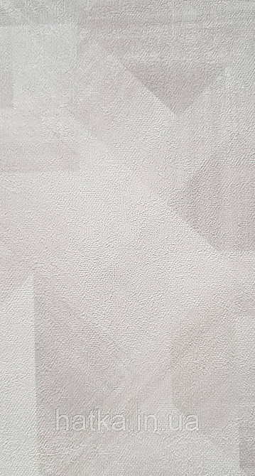 Шпалери вінілові на флізеліні Grandeco Universe метрові абстракція фігури 3д бежеві білі сірі сріблясті Київ - фото 1