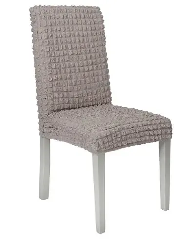 Комплект чехлов на стулья без оборки 6 штук (капучино) Коломыя - изображение 1