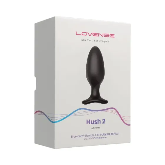 Анальная смарт-вибропробка Lovense Hush 2, размер L Львов