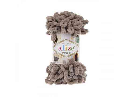 Пряжа Puffy 530 5шт/уп 100% Мікрополіестер 100г 9,2м ТМ ALIZE Київ