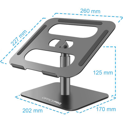 Підставка до ноутбука OfficePro LS956G Aluminum alloy Gray (LS956G) Вінниця - фото 3