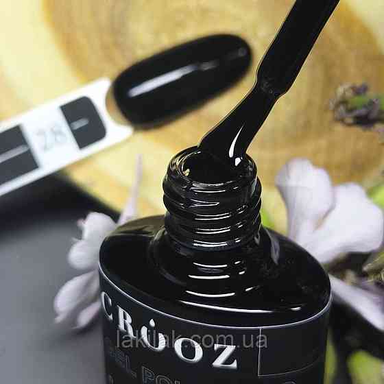 Гель-лак Crooz 28 (чорний) 8мл Херсон