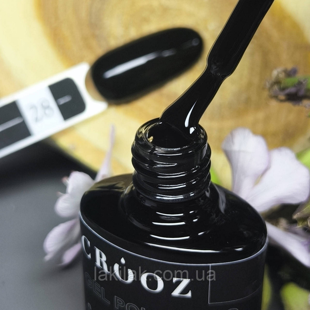 Гель-лак Crooz 28 (чорний) 8мл Херсон - изображение 1