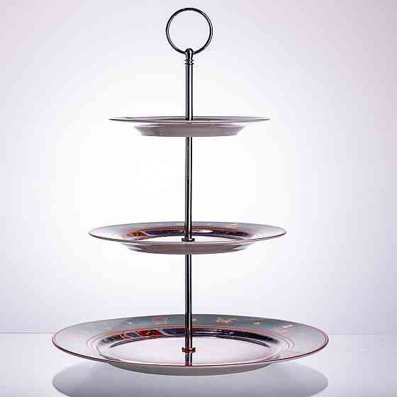 Фруктовниця на 3 яруси Santa новорічна фуршетна HP-SDHK-9 Київ