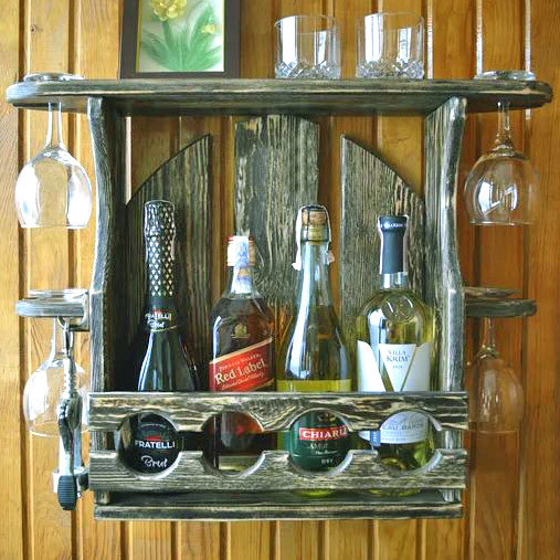 Настінна винна полиця "Кумамото" моріон Миколаїв - фото 1