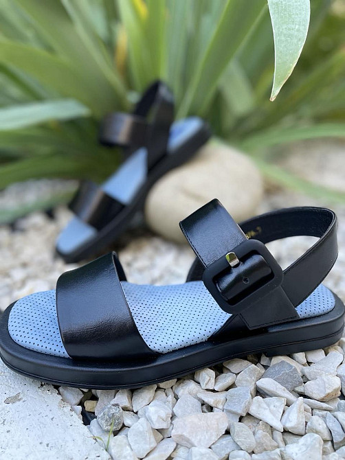 ALEX BELL БосонІжки жіночі ALEX BELL 876K/2-2-20AP чорні (літо, шкіра натуральна) (5065) 36-40 Коломыя - изображение 1