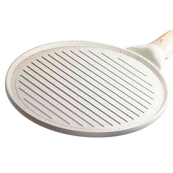 Сковорода гриль кругла Ø 26.5 см низька з гранітним покриттям бежева HP39581W Коломия