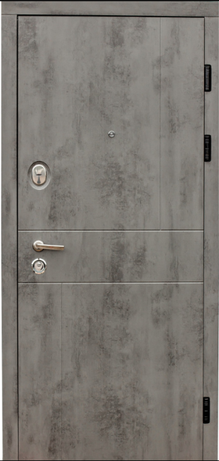 Двері вхідні Наші Двері РУБЕЖ Аліса Оксид темний 960х2050 мм Київ - фото 1