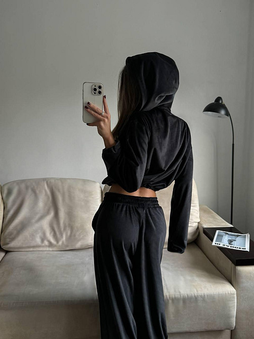 Женский стильный повседневный велюровый костюм велюр плюш Одесса - изображение 7