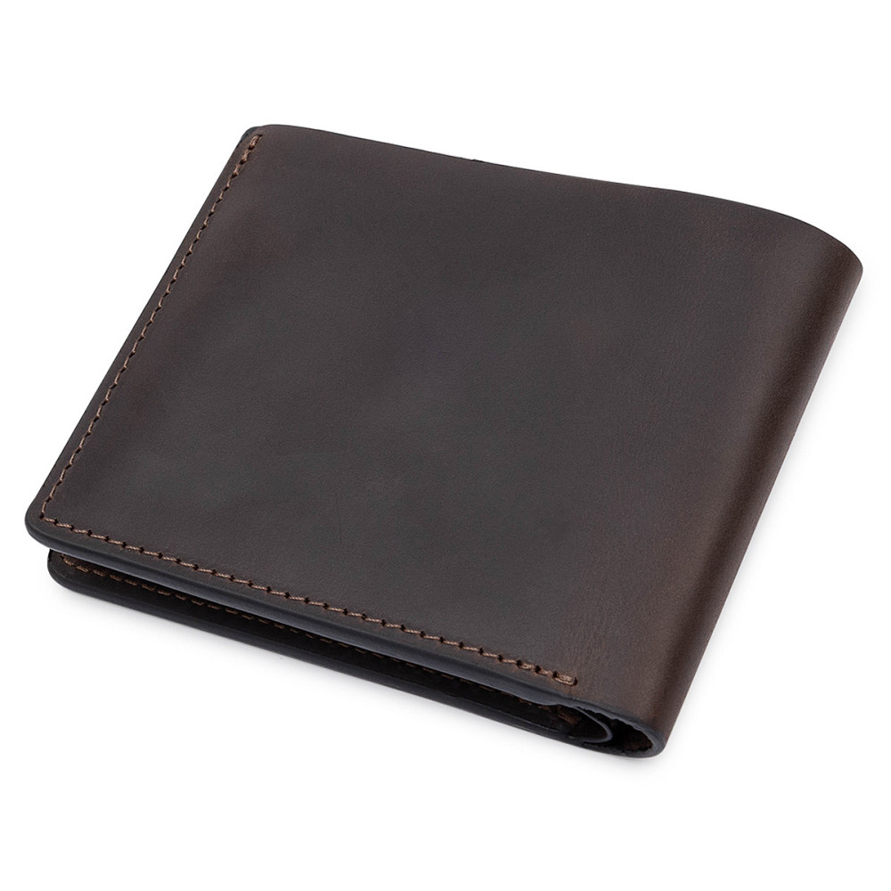 Шкіряне чоловіче вінтажне портмоне GRANDE PELLE 11553 Коричневий Київ - фото 9