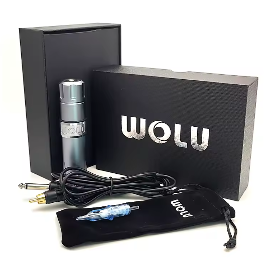 Багатофункціональна тату-машинка WOLU WOLU-19, роторна тату-ручка, професійна машинка для контурів і тіней, алюмінієвий корпус Київ - фото 3