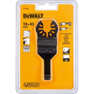 Полотно DeWALT для реноватора, занурювальне для DWE315, DCS355, ширина 10мм, 16 TPI (DT20706) Вінниця - фото 3