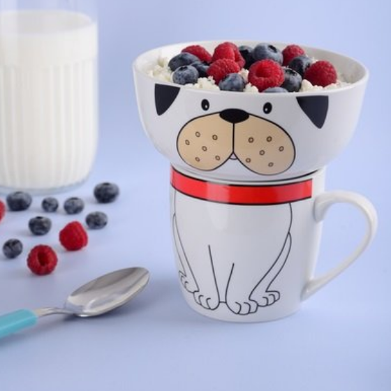 Набір дитячого посуду Happy Dog 2 предмети:(піала/чашка) YF6011 LIMITED EDITION Житомир - фото 5