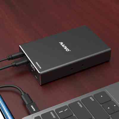 Кишеня зовнішня Maiwo 2*HDD 2.5&quot; SATA/SSD up to 9.5mm USB3.1 GEN2 Type-C, RAID 0,1 (K25272C) Вінниця