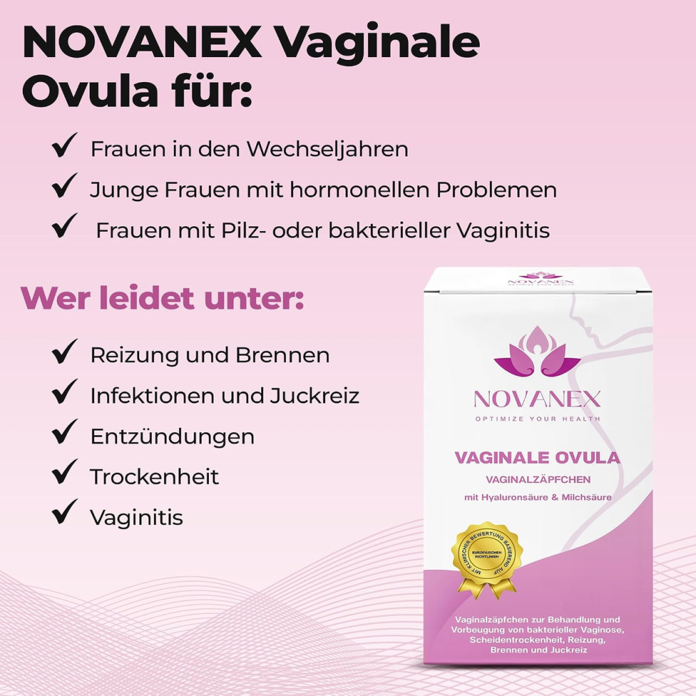 Вагинальные суппозитории NOVANEX Flora Intima с молочной и гиалуроновой кислотами, без гормонов, 9 шт Киев - изображение 3