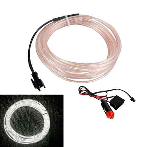 Гнучкий холодний неон, неонова підсвітка салону авто 5м, білий плоский Вінниця