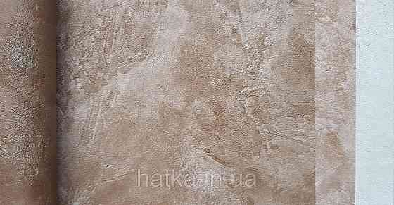 Шпалери вінілові на флізелін Caselio The Place to bed 0.53х10 м широкі білі смуги бежеві золотисті Київ