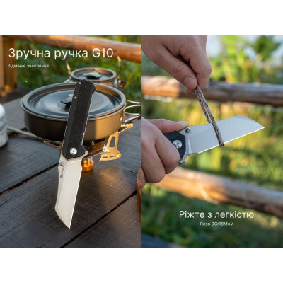 Нож Sencut Draxor, Black G10, Satin (S24035-1) Винница - изображение 3