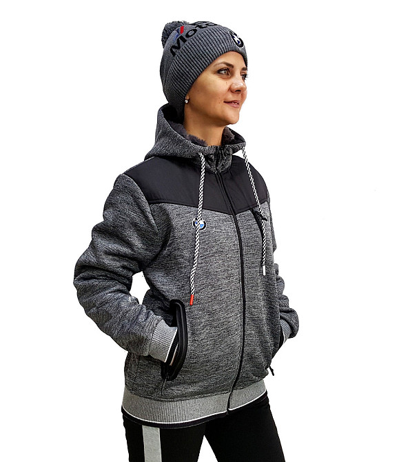 Женская трикотажная куртка-кофта на меху Puma Thumbnail 1 of BMW ,оригинал Киев - изображение 2