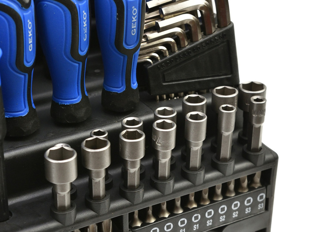 Набір викруток, біт і насадок "GeKo" комплект 122 штуки Киев - изображение 5