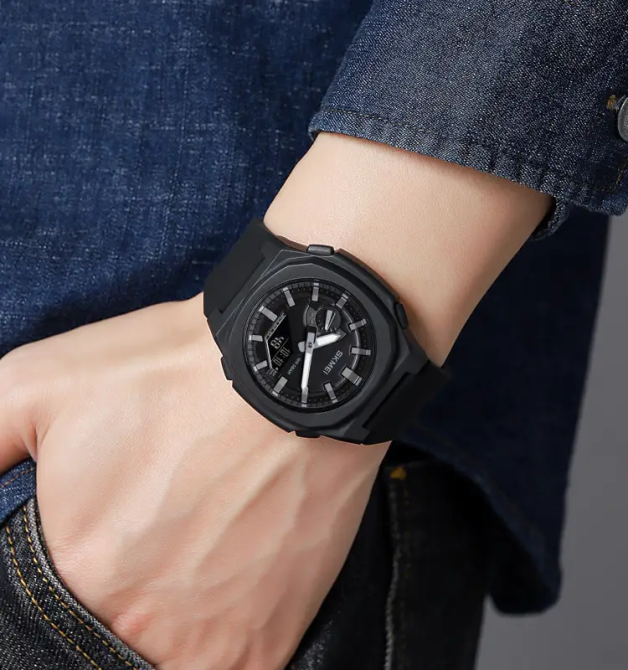 Годинник чоловічий наручний Skmei 2091 (Чорний з чорним) Київ - фото 5