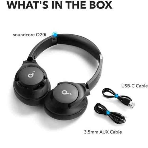 Bluetooth-гарнітура Anker SoundCore Q20i Black (A3004G11) ( Чорний ) Харьков