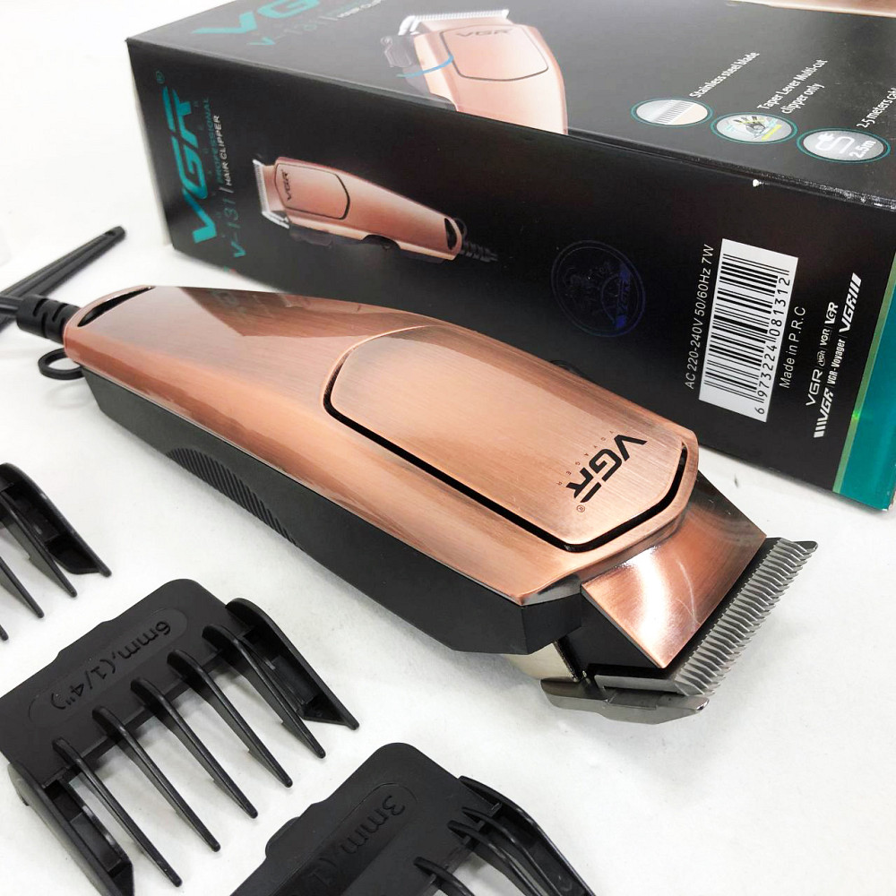 Профессиональная электрическая машинка для стрижки VGR V-131, Мужской триммер для окантовки XN-91 Львов - изображение 9