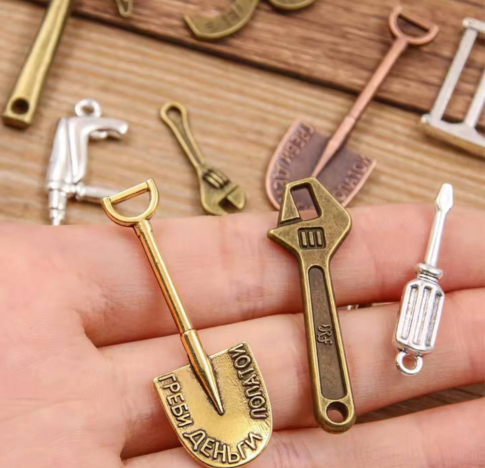 Набор металлических подвесок инструменты 10 шт – случайный микс Киев - изображение 3