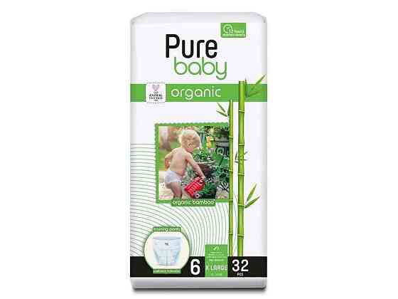 Підгузки-трусики №6 32шт 15кг-27кг ТМ PURE   Solmir Київ