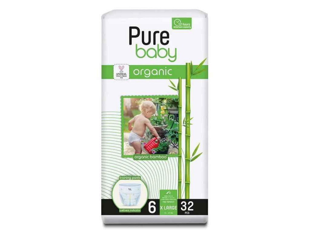 Підгузки-трусики №6 32шт 15кг-27кг ТМ PURE   Solmir Київ - фото 1