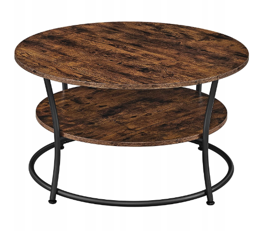 Журнальний столик Leobert Vasagle 80 x 80 x 45см в стилі Loft Київ