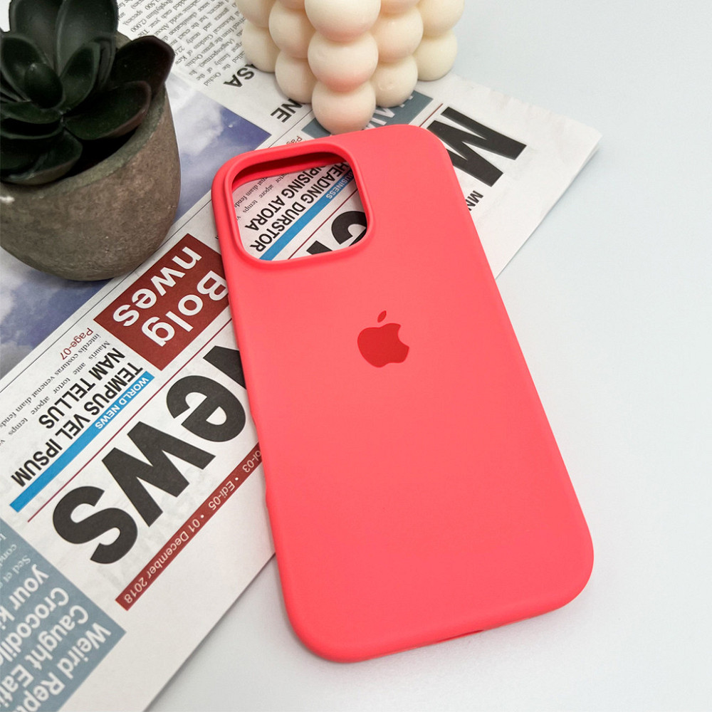 Чохол для смартфона Silicone Full Case AA Open Cam for Apple iPhone 16 Pro Max 50,Pink Orange Киев - изображение 4