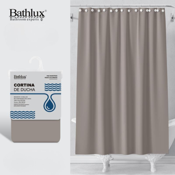 Шторка для ванной и душа Bathlux 180x180 см водоотталкивающая, качественная шторка 60740 Каменец-Подольский