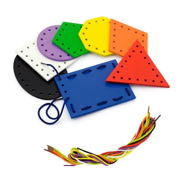 Деревянная шнуровка Viga Toys Геометрические фигуры (50538) Харьков - изображение 1