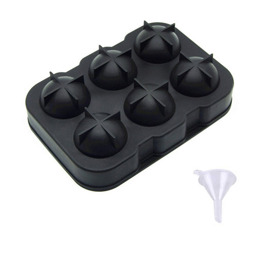 Форма силиконовая для льда Шарики, 6 ячеек 4.5см двойная Ice Ball для виски Винница - изображение 2