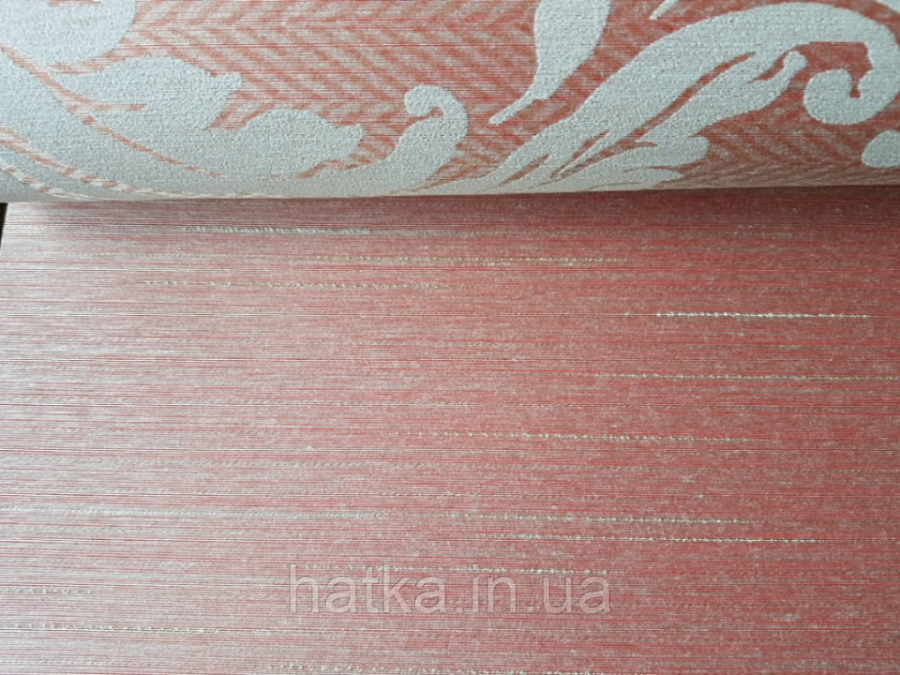 Текстильні шпалери на флізеліновій основі Cador Rasch Textil 086477 однотон бурштиновий тарракотовый Київ - фото 1