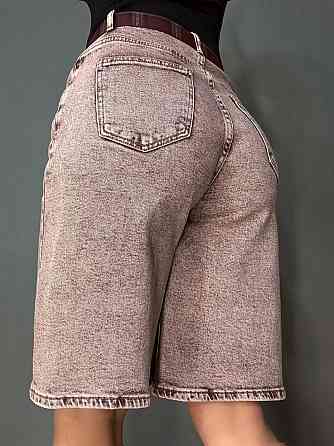 Шорти жіночі джинсові Liana 4-051 бермуди з ременем стрейчеві коричневі, коричневий, 33, 33, 93 см, 127 см Київ