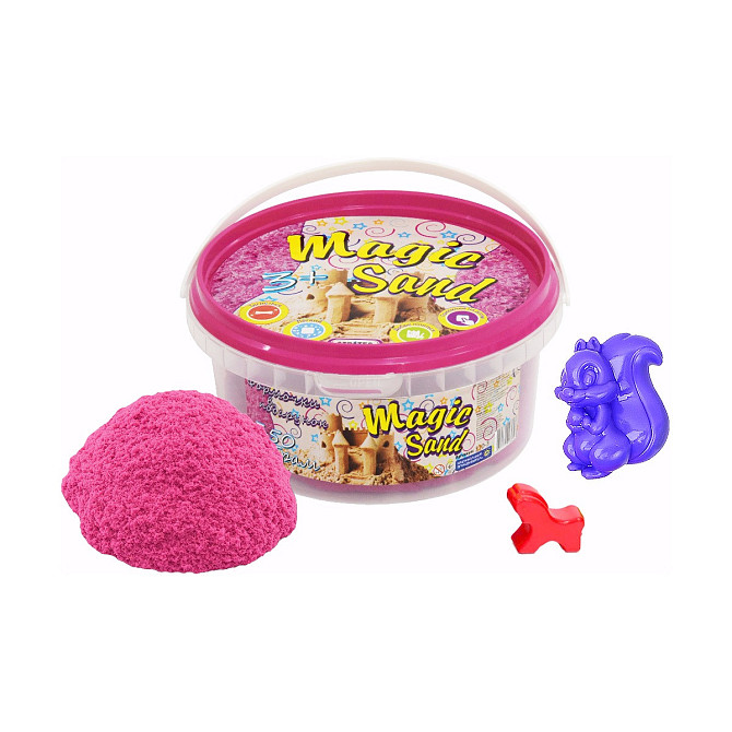 Magic sand рожевого кольору у відрі 0,350 кг, шт Київ - фото 1