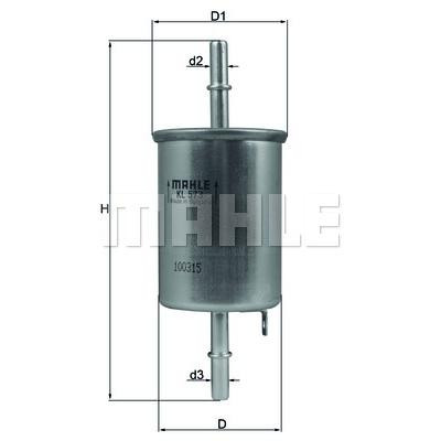 Фільтр паливний Mahle KL573 Вінниця - фото 1